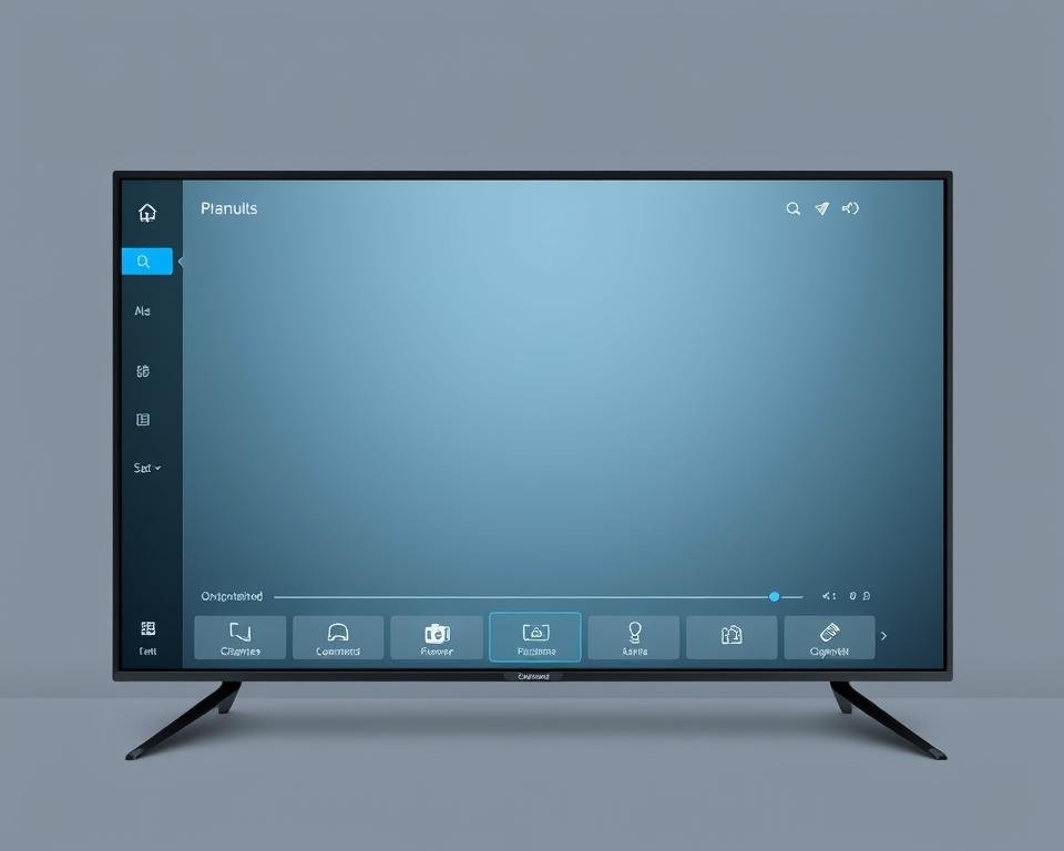 A sleek, modern interface for a top-rated USA IPTV service, showcasing a clean and intuitive design. The screen is dominated by a large, high-resolution video player in the center, surrounded by a minimalist layout of controls and menus. The user experience is smooth and responsive, with subtle animations and micro-interactions that enhance the overall usability. The color palette is muted and sophisticated, with accents of blue and gray that complement the crisp, high-definition video content. The layout is balanced and well-organized, making it easy for users to navigate through the available channels, on-demand content, and settings. The interface exudes a sense of professionalism and reliability, reflecting the high-quality service provided by the IPTV provider. A sleek, modern interface for a top-rated USA IPTV service, showcasing a clean and intuitive design. The screen is dominated by a large, high-resolution video player in the center, surrounded by a minimalist layout of controls and menus. The user experience is smooth and responsive, with subtle animations and micro-interactions that enhance the overall usability. The color palette is muted and sophisticated, with accents of blue and gray that complement the crisp, high-definition video content. The layout is balanced and well-organized, making it easy for users to navigate through the available channels, on-demand content, and settings. The interface exudes a sense of professionalism and reliability, reflecting the high-quality service provided by the IPTV provider.