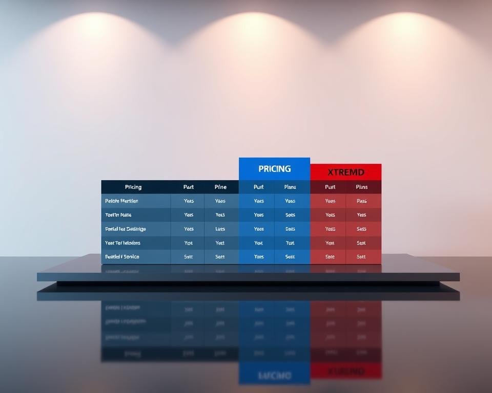 A sleek, modern-looking table display showcasing the pricing plans for Xtreme HD USA IPTV. The table is placed on a smooth, reflective surface, creating a sense of depth and sophistication. The plans are presented in a clear, organized manner, with bold headings and clean typography. The background is a soft, neutral color, allowing the table to be the focal point. Subtle lighting from above casts a warm, inviting glow on the display, emphasizing the premium quality and value of the IPTV service. The overall composition conveys a sense of professionalism, reliability, and attention to detail, perfectly matching the "Unbeatable Streaming" promise of the Xtreme HD USA IPTV service. A sleek, modern-looking table display showcasing the pricing plans for Xtreme HD USA IPTV. The table is placed on a smooth, reflective surface, creating a sense of depth and sophistication. The plans are presented in a clear, organized manner, with bold headings and clean typography. The background is a soft, neutral color, allowing the table to be the focal point. Subtle lighting from above casts a warm, inviting glow on the display, emphasizing the premium quality and value of the IPTV service. The overall composition conveys a sense of professionalism, reliability, and attention to detail, perfectly matching the "Unbeatable Streaming" promise of the Xtreme HD USA IPTV service.